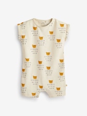 Monochrome Safari Baby Romper 3 Pack (0mths-3yrs) - Image 4 of 5