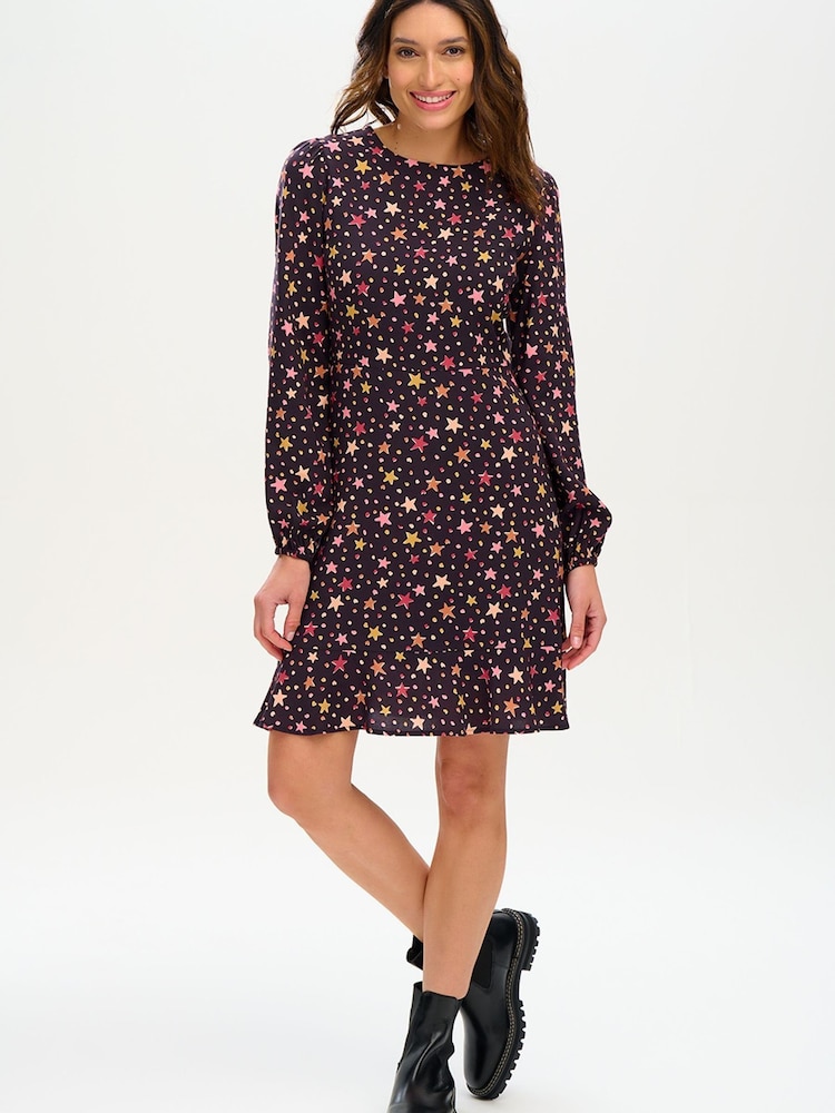 Sugarhill Brighton Juliette Black Cutout Stars Dress - Image 2 of 5