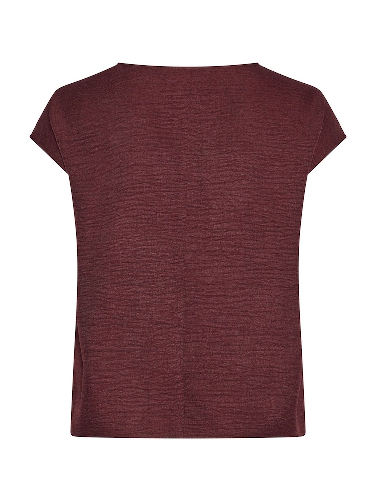 Yours Curve Red Co-Ord Seam Detail Top - Image 6 of 6 Yours Curve Red Co-Ord Seam Detail Top - Image 6 of 6