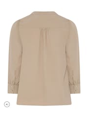 Yours Curve Yellow Half Placket Blouse - Image 6 of 6