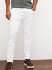 White Skinny Coloured Stretch Jeans - Image 1 of 7