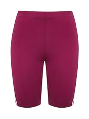 Yours Curve Red Side Contrast Stripe Shorts - Image 5 of 5