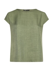 Yours Curve Green Co-Ord Seam Detail Top - Image 5 of 6