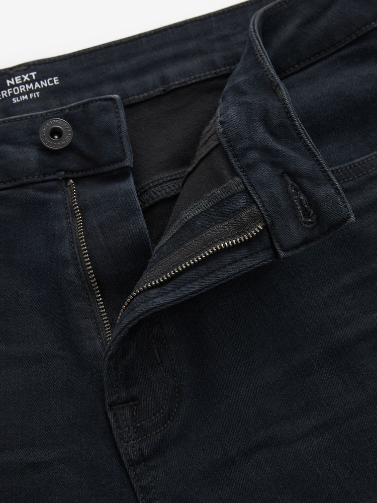Blue Dark Ink Slim Fit Motion Flex Jeans - Image 7 of 11