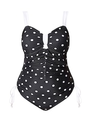 Maillot de bain Yours Curve à pois contrastants - Image 5 de 5
