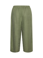 Verde - Pantalones de conjunto con pernera ancha de Yours Curve - Imagen 6 de 6