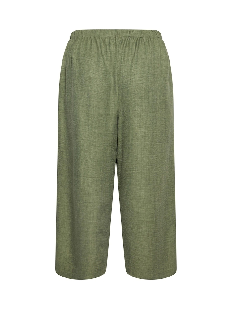 Verde - Pantalones de conjunto con pernera ancha de Yours Curve - Imagen 6 de 6 Verde - Pantalones de conjunto con pernera ancha de Yours Curve - Imagen 6 de 6