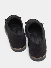 Yours Curve Black Extra Wide Fit Bow Detail Fringe Loafers - Image 4 of 5