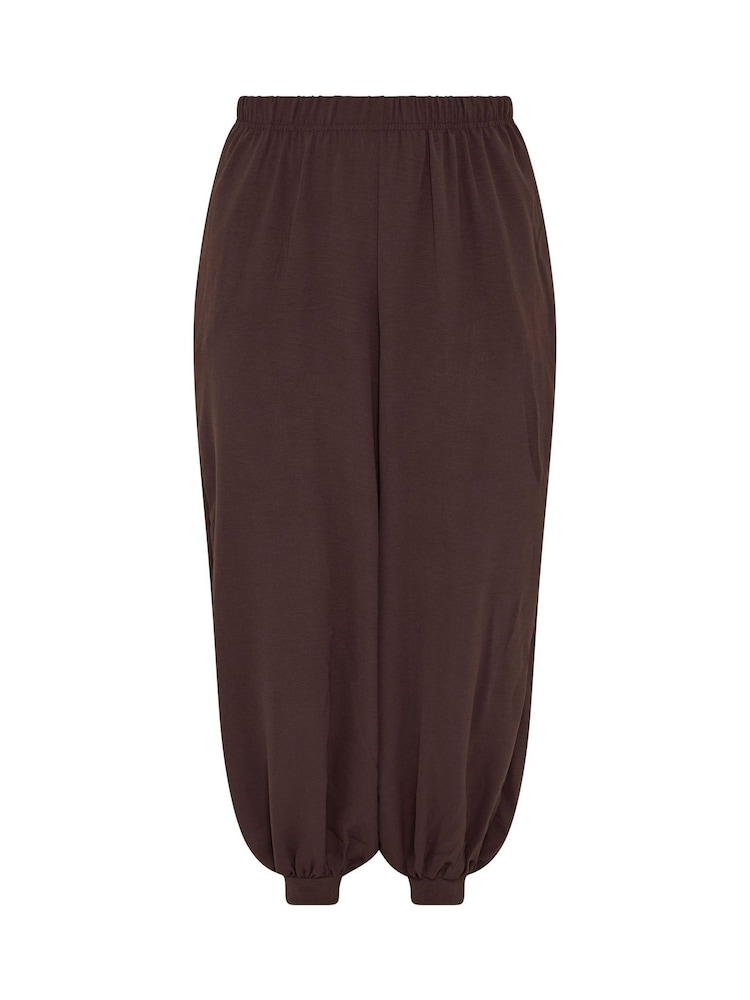 Yours Curve Brown Limited Hareem Balloon Trousers - Image 6 of 6 Yours Curve Brown Limited Hareem Balloon Trousers - Image 6 of 6