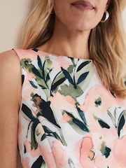 Phase Eight Natural Braelyn Double Layer Scuba Dress - Image 5 of 6