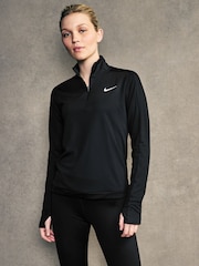 Nike Black Dri-FIT Pacer Half Zip Running Top - Image 1 of 9