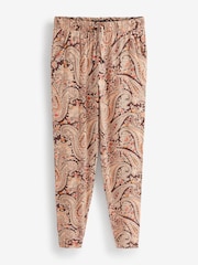 Brown Paisley Print Jersey Joggers - Image 5 of 5