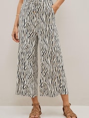 Zebra Print Jersey Culotte Trousers - Image 1 of 5