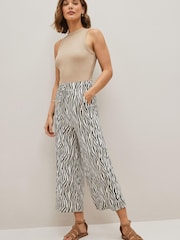 Zebra Print Jersey Culotte Trousers - Image 2 of 5
