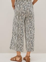 Zebra Print Jersey Culotte Trousers - Image 3 of 5