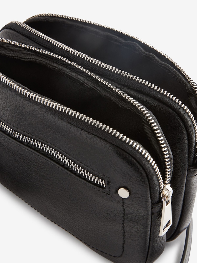 Black Utility Stud Cross-Body Bag - Image 10 of 11