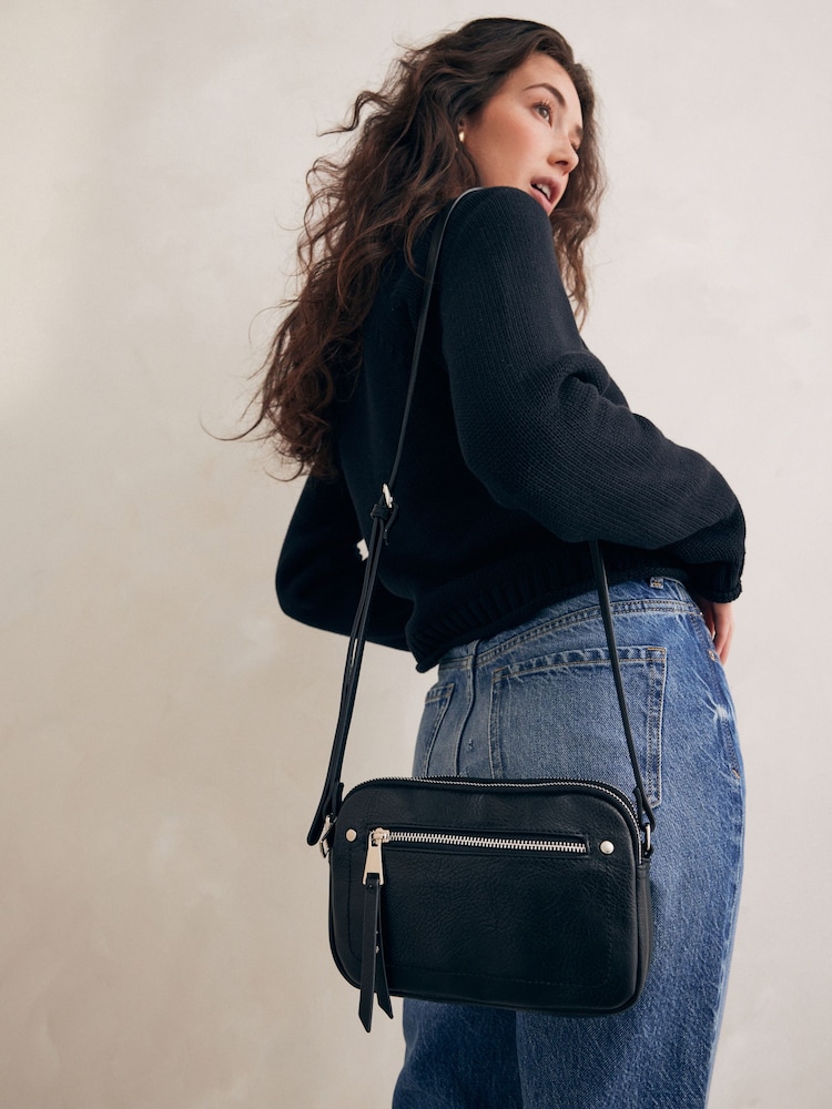 Black Utility Stud Cross-Body Bag - Image 2 of 11