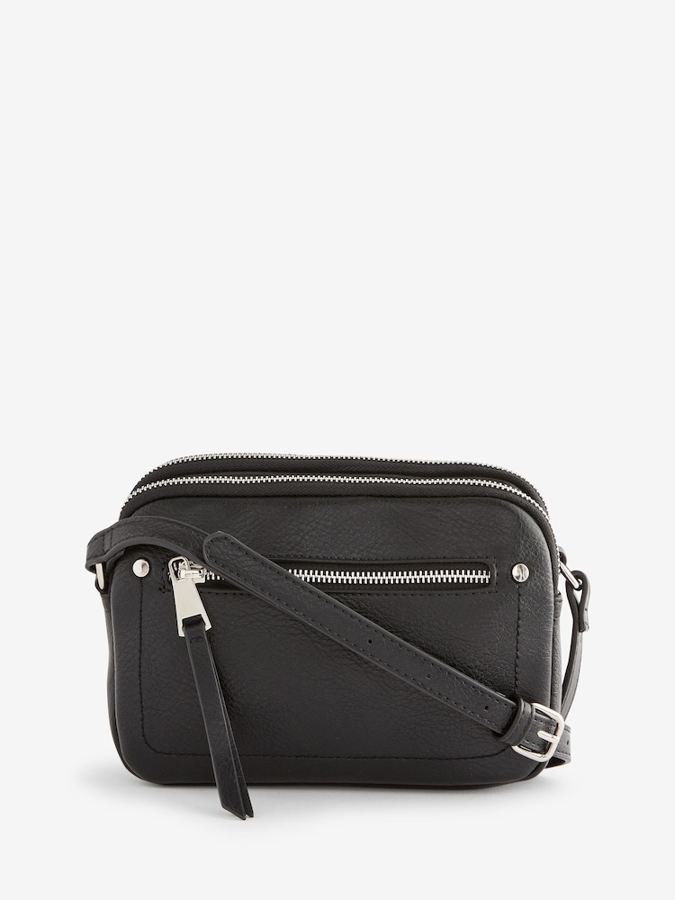 Black Utility Stud Cross-Body Bag - Image 8 of 11