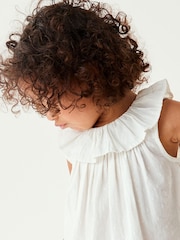 White Frill Collar Blouse (3mths-7yrs) - Image 5 of 8