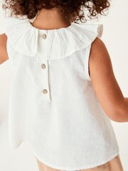 White Frill Collar Blouse (3mths-7yrs) - Image 6 of 8