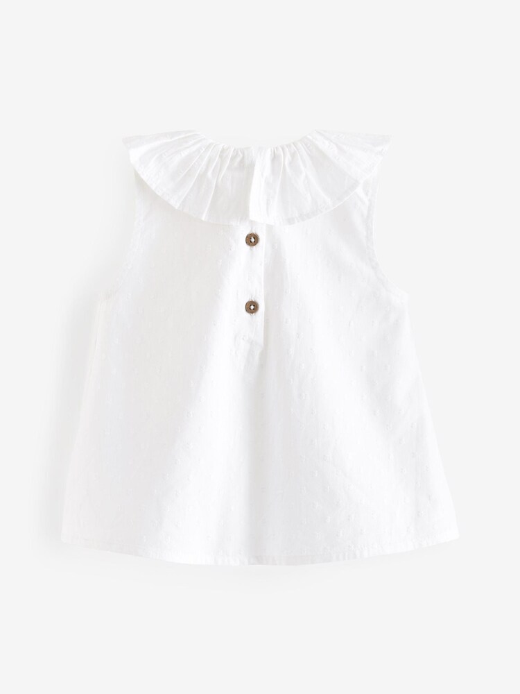 White Frill Collar Blouse (3mths-7yrs) - Image 8 of 8