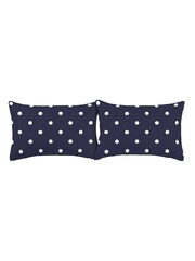 Catherine Lansfield Blue Brushed Spot Pillowcases Set of 2 - Image 3 of 3