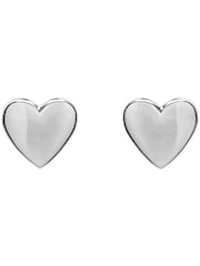 Ted Baker Silver Tone HARLY:  Tiny Heart Stud Earrings - Image 1 of 7
