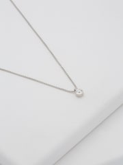 Ted Baker Silver Tone SININAA: Crystal Pendant Necklace - Image 1 of 8