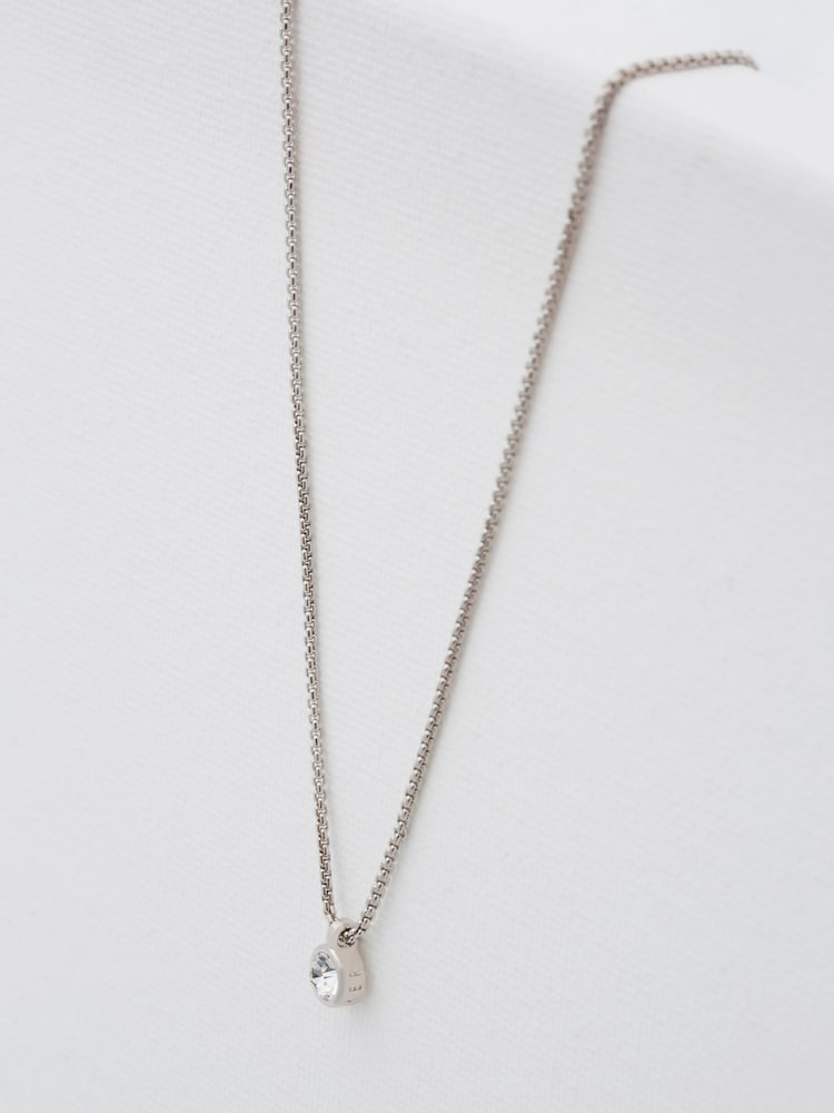 Zilverkleurig - Ted Baker SININAA: Crystal Pendant Necklace - Image 3 of 8