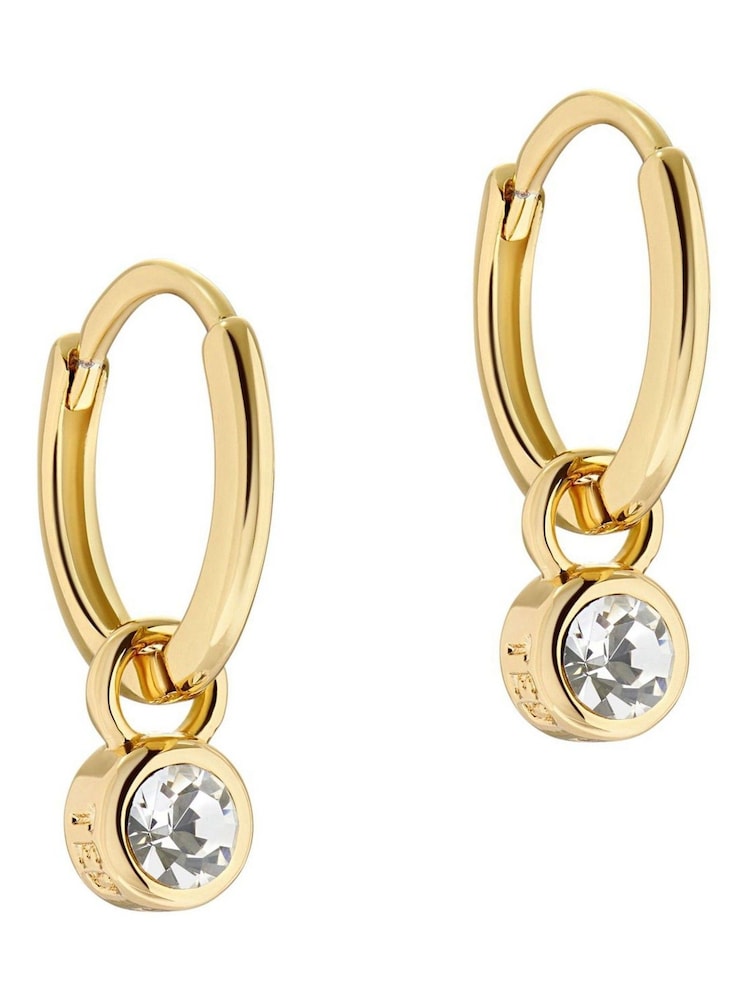 Goldfarben - Ted Baker SINALAA: Kristall Huggie-Ohrringe - Bild 1 von 9 Goldfarben - Ted Baker SINALAA: Kristall Huggie-Ohrringe - Bild 1 von 9