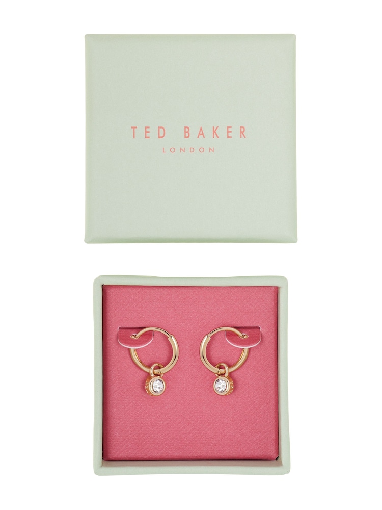 Złoty kolor - Ted Baker SINALAA: kryształowe kolczyki wiszące - Image 7 of 9