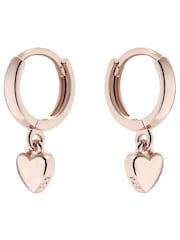 Ted Baker Gold Tone HARRYE: Tiny Heart Huggie Earrings - Image 3 of 5