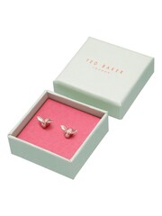 Ted Baker Gold Tone Beelii Double Bee Earrings - Image 3 of 7
