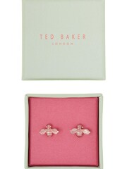 Ted Baker Gold Tone Beelii Double Bee Earrings - Image 4 of 7