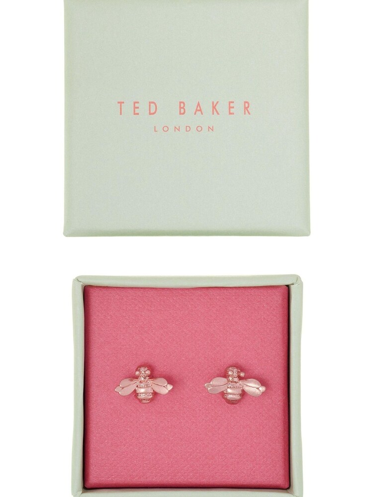 Ted Baker Gold Tone Beelii Double Bee Earrings - Image 4 of 7