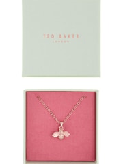 Ted Baker Rose Gold Tone Bellema Bumble Bee Pendant Necklace - Image 8 of 9
