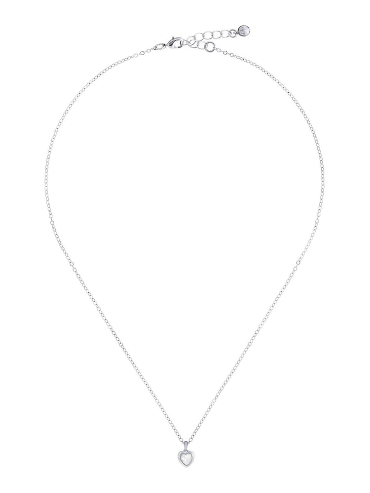 Zilverkleurig - Ted Baker HANNELA: Ketting met kristallen hart hanger - Image 3 of 10