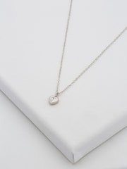 Ted Baker Silver Tone HANNELA: Crystal Heart Pendant Necklace - Image 4 of 10