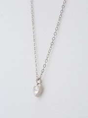 Ted Baker Silver Tone HANNELA: Crystal Heart Pendant Necklace - Image 5 of 10