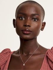 Ted Baker Silver Tone HANNELA: Crystal Heart Pendant Necklace - Image 10 of 10