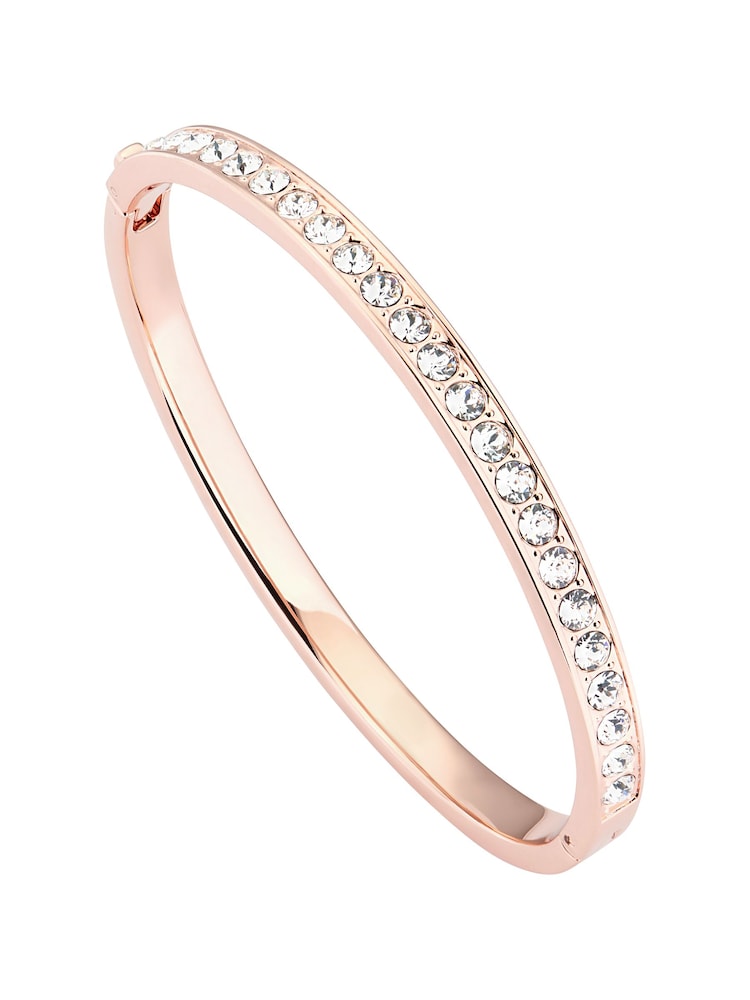 Tono dorado rosa - Brazalete con bisagra de cristal CLEMARA de Ted Baker - Imagen 1 de 9