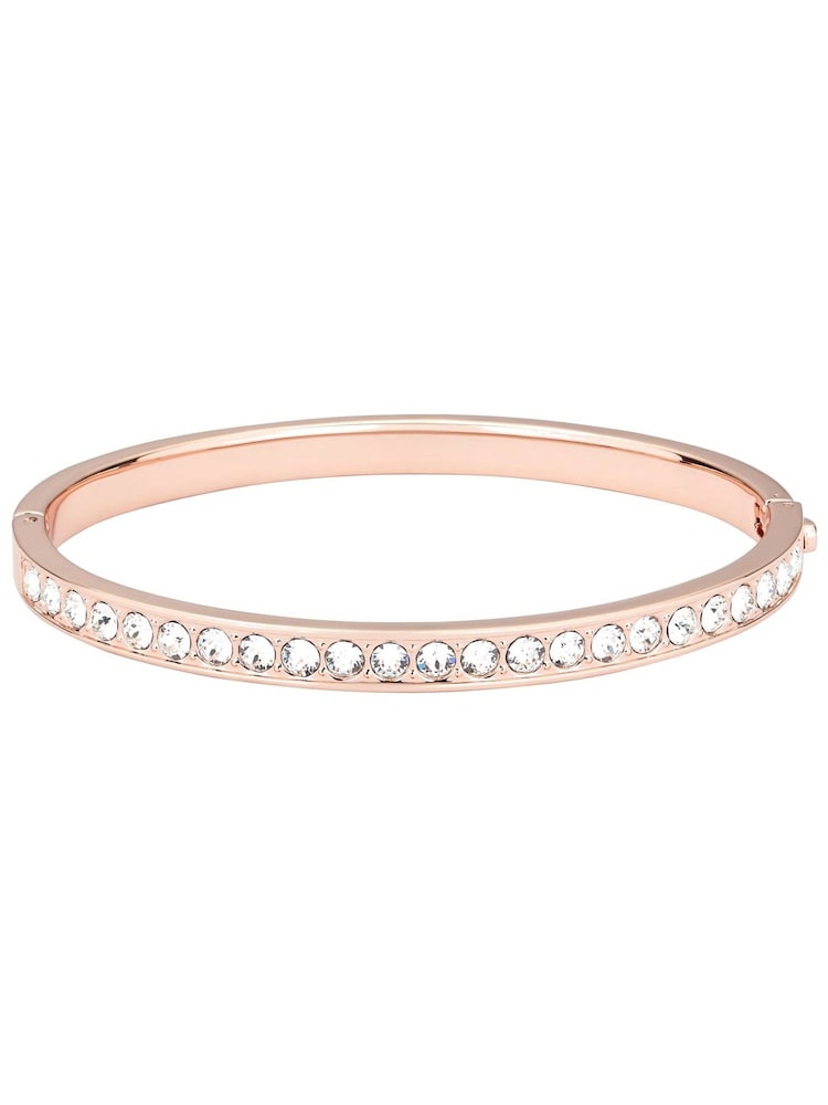 Ted Baker Rose Gold Tone CLEMARA: Crystal Hinge Bangle - Image 3 of 9
