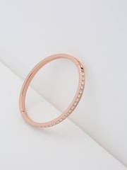Tono dorado rosa - Brazalete con bisagra de cristal CLEMARA de Ted Baker - Imagen 4 de 9