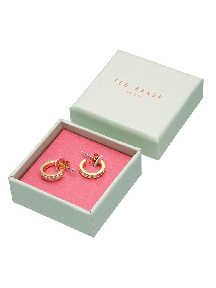 Goudkleurig - Ted Baker SEENITA: kleine oorringen met kristallen - Image 7 of 9