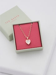 Ted Baker Rose Gold Tone HAN: Crystal Heart Earrings - Image 13 of 16