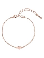 Ted Baker Rose Gold HARSAA: Tiny Heart Adjustable Bracelet - Image 1 of 9