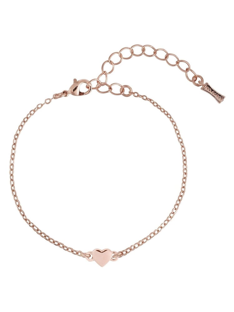 Ted Baker Rose Gold HARSAA: Tiny Heart Adjustable Bracelet - Image 1 of 9