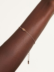 Ted Baker Rose Gold HARSAA: Tiny Heart Adjustable Bracelet - Image 8 of 9