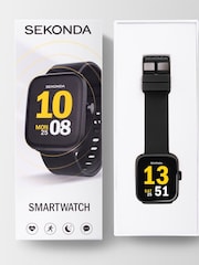 Sekonda Motion Black Silicone Strap Smart Watch - Image 5 of 6