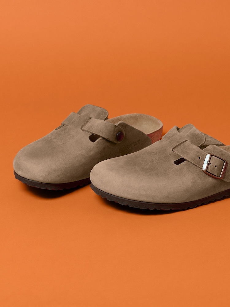 Tabakbruin - Birkenstock Boston klompen van geolied leer - Image 4 of 5